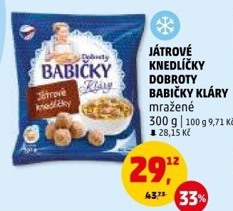 Knedlíčky játrové mražené Dobroty Babičky Kláry