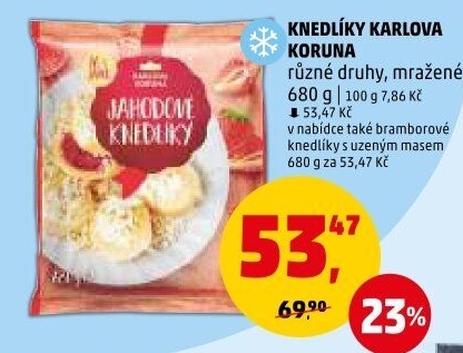 Knedlíky ovocné Karlova Koruna