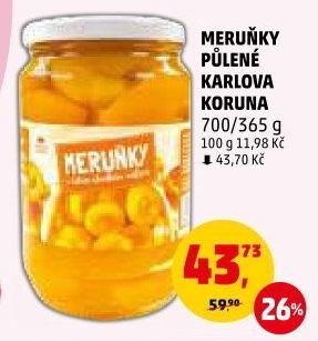 Kompot meruňky Karlova Koruna
