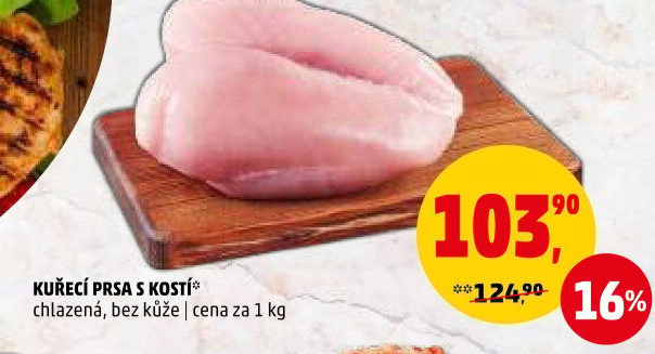 Kuřecí prsa s kostí