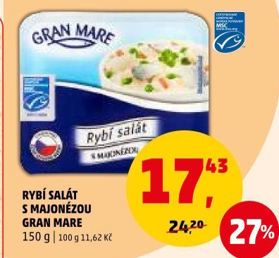 Rybí salát s majonézou Gran Mare