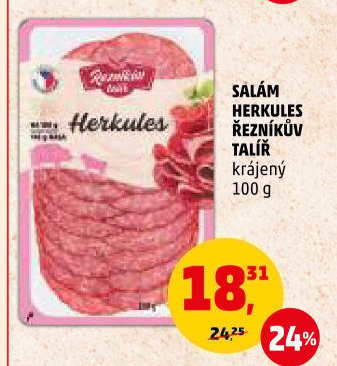 Salám Herkules Řezníkův talíř