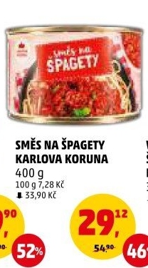 Směs na špagety Karlova Koruna