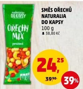 Směs pražených ořechů Naturalia