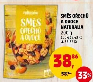 Směs sušeného ovoce a ořechů Naturalia