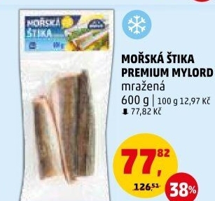 Štika mořská kuchaná mražená Premium Mylord