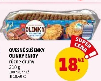Sušenky ovesné Olinky Enjoy