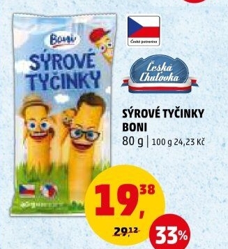 Sýrové tyčinky pro děti Boni