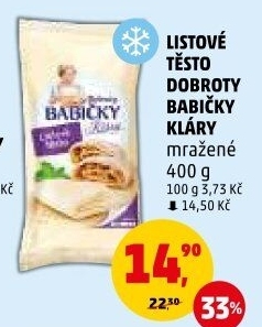 Těsto listové mražené Dobroty babičky Kláry