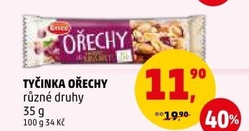 Tyčinka s ořechy Emco