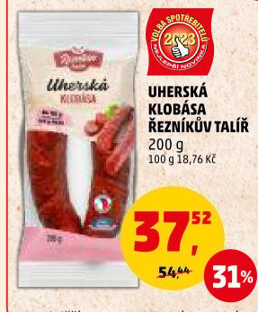 Uherská klobása Řezníkův talíř