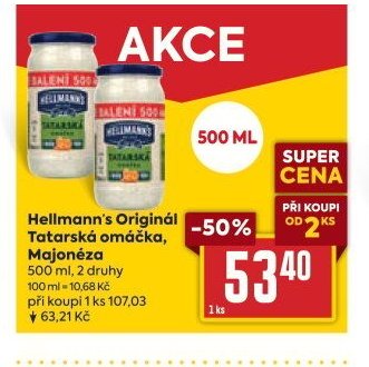 Hellmann's Originál Tatarská omáčka, Majonéza