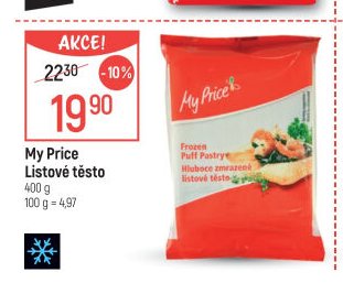 My Price Listové těsto