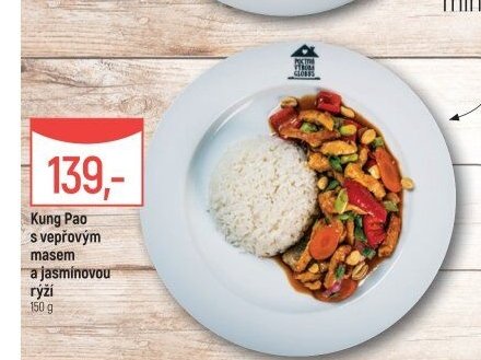 Kung Pao s vepřovým masem a jasmínovou rýží