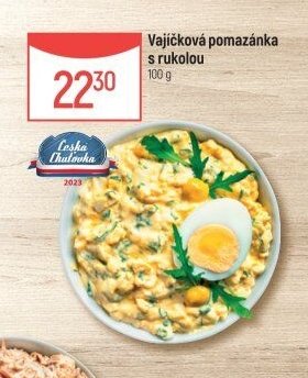 Vajíčková pomazánka s rukolou