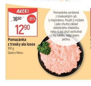 Pomazánka z tresky ala losos