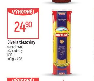 Divella těstoviny