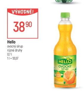 Hello ovocný sirup