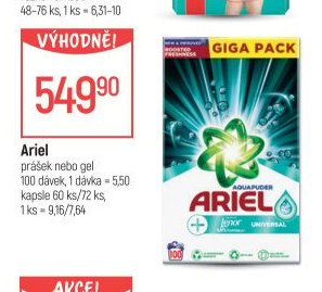 Ariel prášek nebo gel