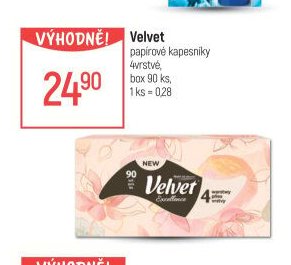 Velvet papírové kapesníky