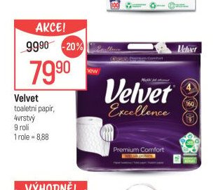 Velvet toaletní papír