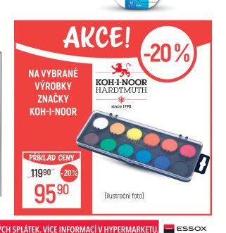 Vodové barvy KOH-I-NOOR