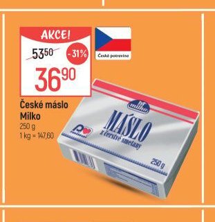 České máslo Milko
