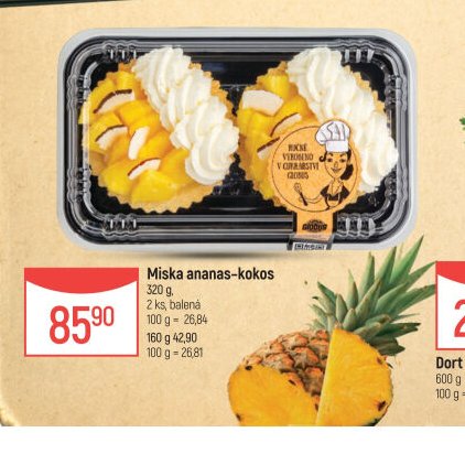 Miska ananas-kokos