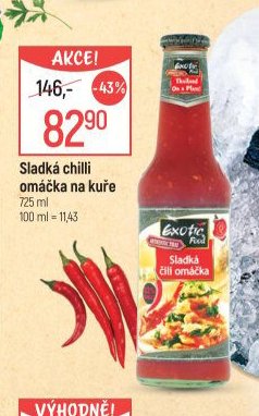 Sladká chilli omáčka na kuře