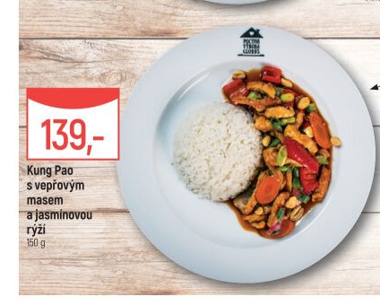 Kung Pao s vepřovým masem a jasmínovou rýží
