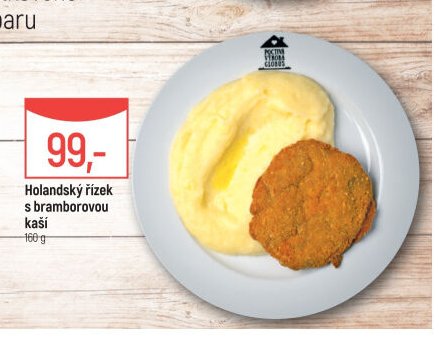 Holandský řízek s bramborovou kaší