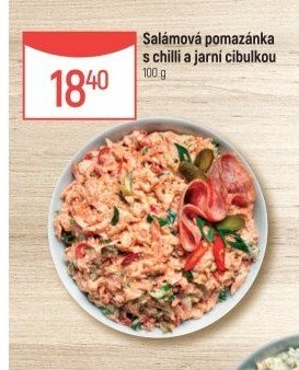 Salámová pomazánka s chilli a jarní cibulkou