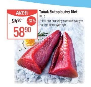 Tuňák žlutoploutvý filet