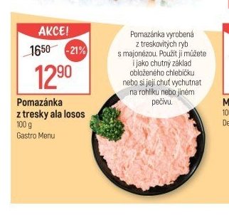 Pomazánka z tresky ala losos