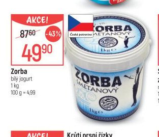 Zorba bílý jogurt