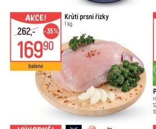 Krůtí prsní řízky
