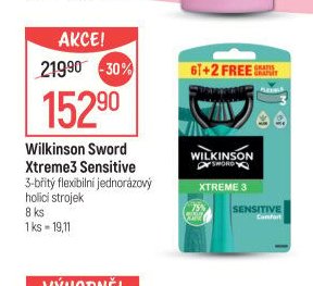 Wilkinson Sword Xtreme3 Sensitive holicí strojek