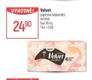 Velvet papírové kapesníky