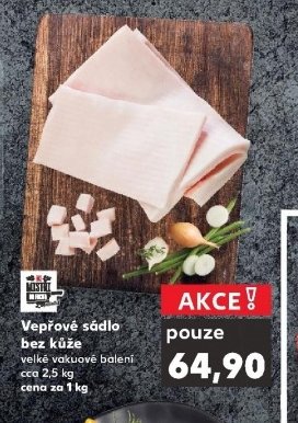 Vepřové sádlo bez kůže