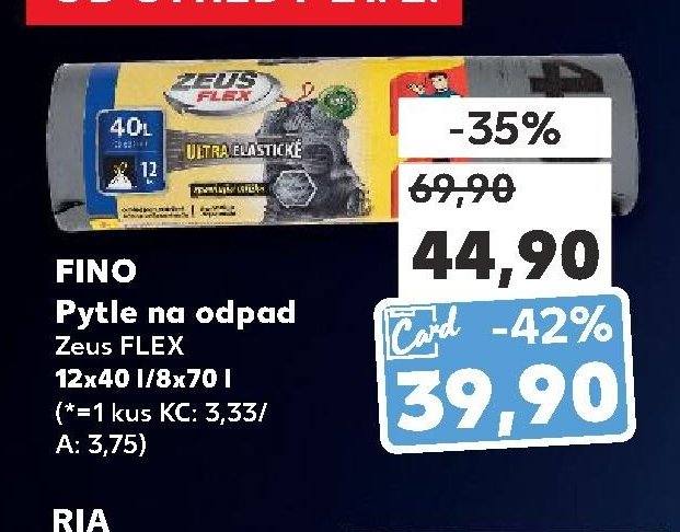 FINO Pytle na odpad Zeus FLEX 12x40 l/8x70 l
