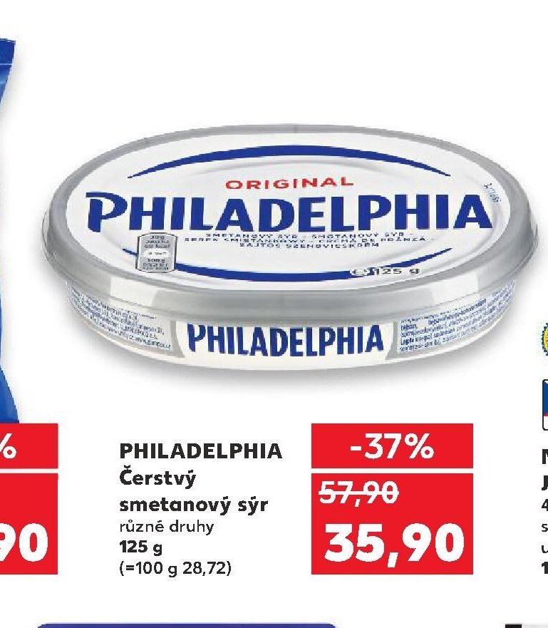 PHILADELPHIA Čerstvý smetanový sýr