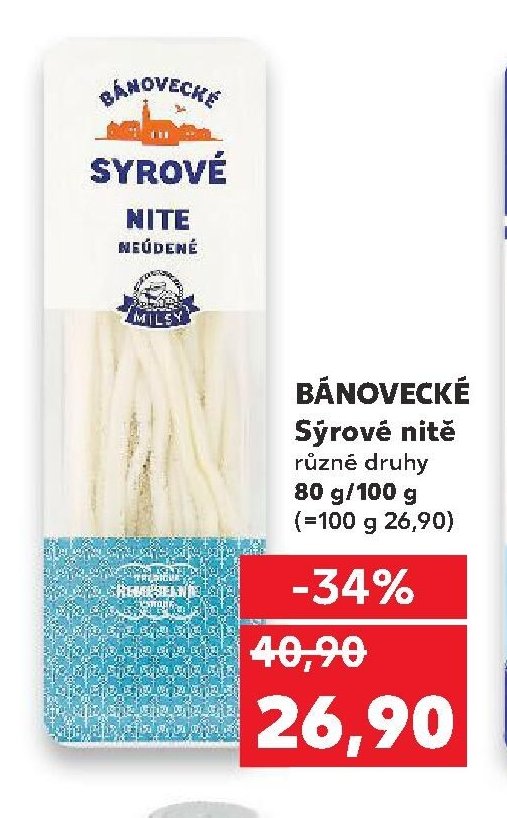 BÁNOVECKÉ Sýrové nitě