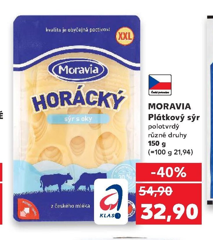 MORAVIA Plátkový sýr