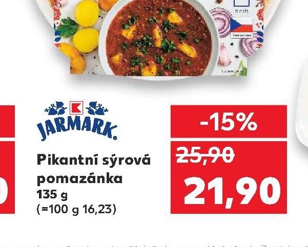 JARMARK Pikantní sýrová pomazánka