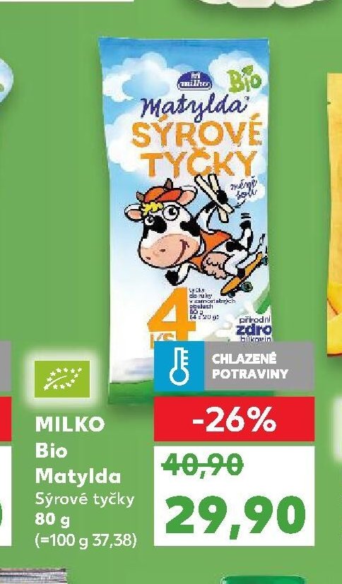 Milko Bio Matylda Sýrové tyčky