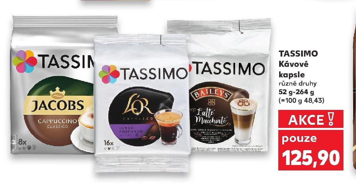 TASSIMO Kávové kapsle