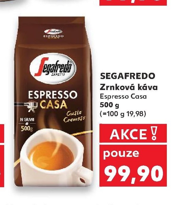 SEGAFREDO Zrnková káva Espresso Casa