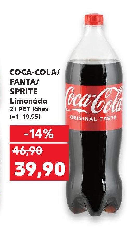 COCA-COLA/FANTA/SPRITE Limonáda