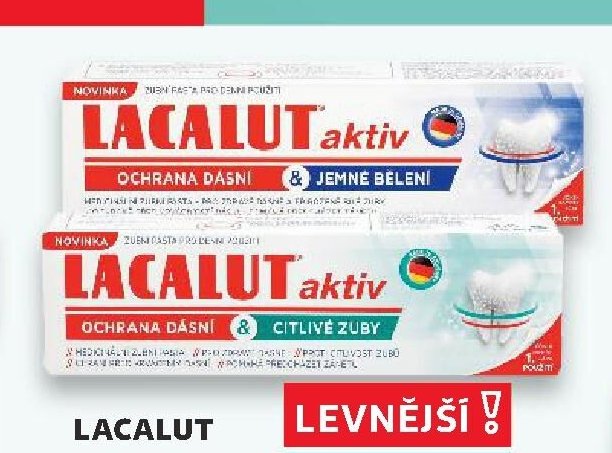 Lacalut Zubní pasta Jemné bělení/Citlivé zuby