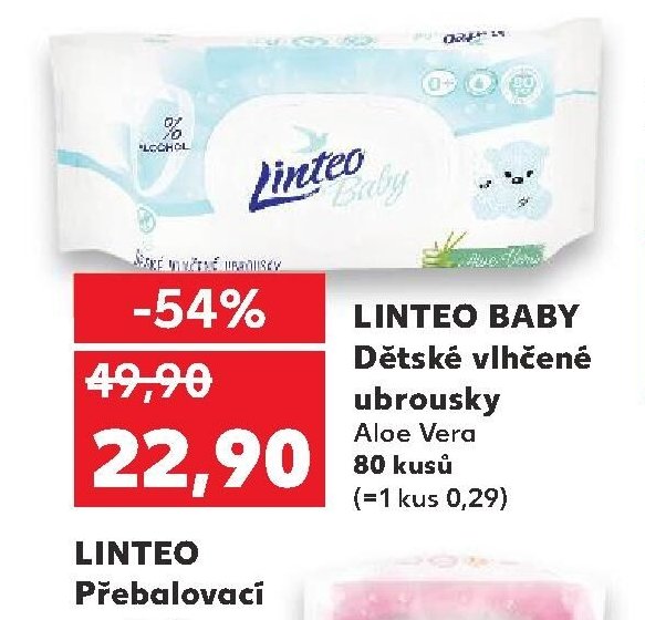 Linteo Baby Dětské vlhčené ubrousky